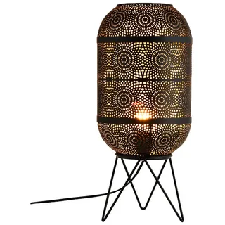 Marrakesch Orient & Mediterran Interior Skandinavische Dekoration Tischlampe Schwarz