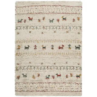 benuta Lytte Hochflorteppich Gobi - Beige 160x230 cm - Kunstfaser - Rechteckig & im Style: Kindermotive, Scandi Living - Pflegeleicht für Kinderzimmer, Wohnzimmer, Schlafzimmer