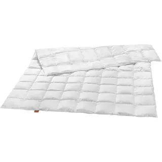 sleepling – Premium Luxus Daunendecke, leicht, 135x200 cm, Steppbett, allergikergeeignet - Weiß