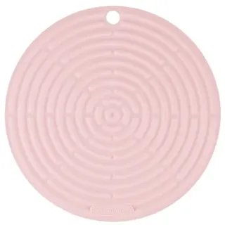 Le Creuset Runder Topflappen aus Silikon, ⌀ 20 cm, Pink, 93000230231200