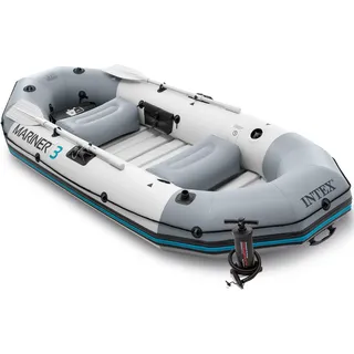 Schlauchboot INTEX "Mariner 3", grau (grau, blau), KleinbooteB:127cm H:46cm L:297cm, Schlauchboot, B:127cm H:46cm L:297cm