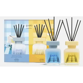 ipuro - Essentials pineapple & tonic Raumduft Set 2x50ml - Duftdiffuser Set mit exotischen Düften & Gin Tonic Zitrusduft - Tropischer und frischer Raumduft - Duftstäbchen Set für Wohnzimmer, Bad