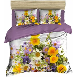 L'Essentiel Linge de Maison, Adal- PRL1250, Lila, Bettdecken, Oberseite der Bettdecke und Kissenbezug: 100% Polyestermikrosatin - Lila