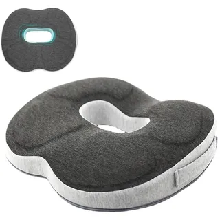Spalivivre Orthopädisches Sitzkissen, Memory Foam Anti Dekubitus Sitzkissen, sitzring Steißbein Entlastung, Donut Kissen für Zuhause, Büro, Rollstuhl