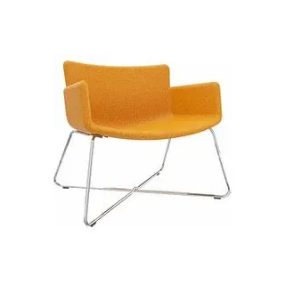fm Sessel LODUS orange chrom Stoff 86,0 x 72,0 x 80,0 cm, 1 St.