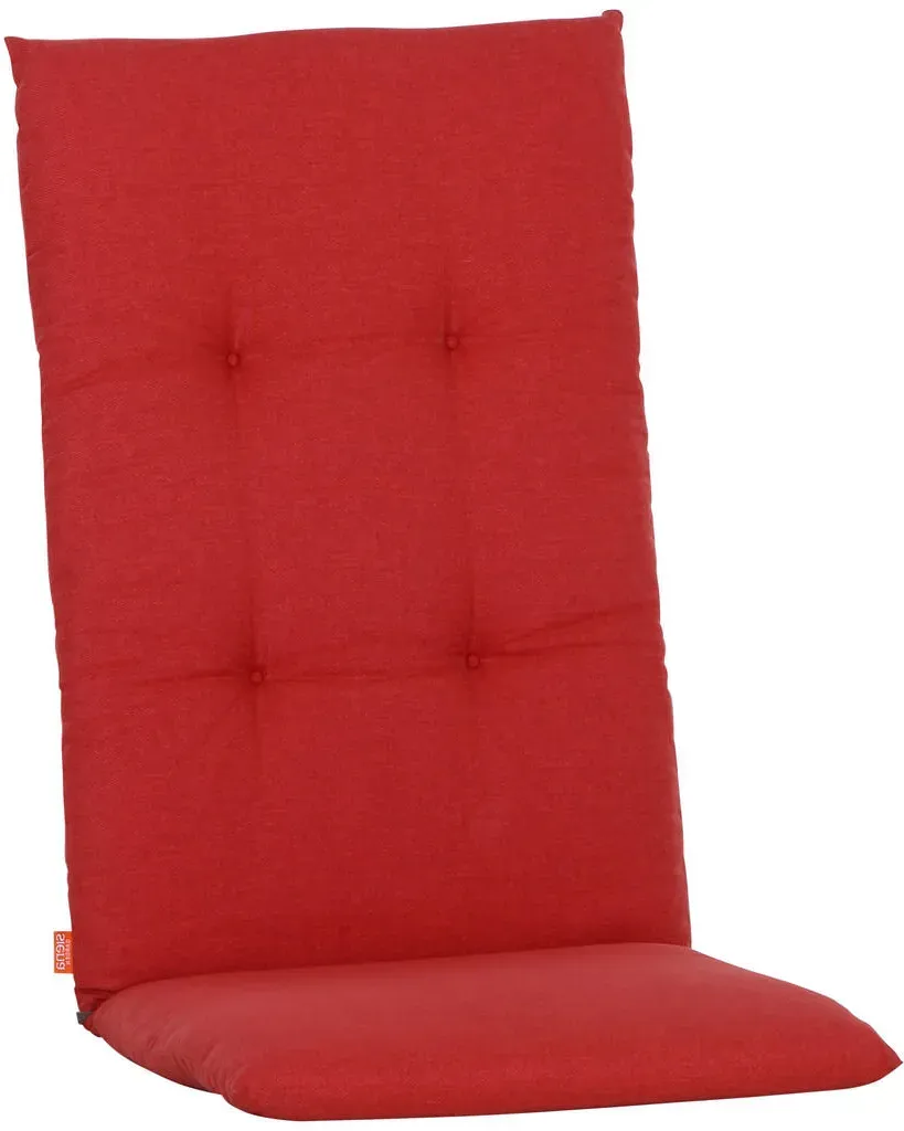 Bild von Sesselauflagenset, rot - 48x6x120 cm,