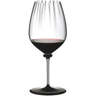 Riedel Rotweinglas Fatto A Mano Performance - Cabernet Sauvignon - Schwarze Bodenplatte - 834 ml - Transparent