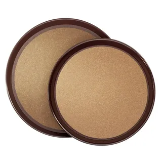 Contacto Tablett braun rund Ø 32,0 cm