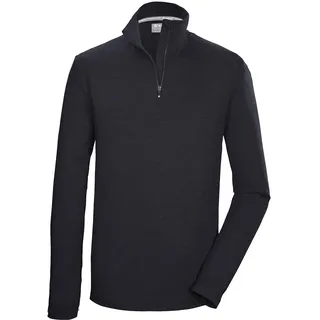 KILLTEC Herren Funktionsshirt mit Stehkragen und Reißverschluss KSW 95 MN LS SHRT, schwarz L