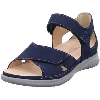 Hartjes Sandale Breeze 132.1113/99 65.00, Nubukleder, Blau, Weite G, Fußbett zum Wechseln 40 - Blau