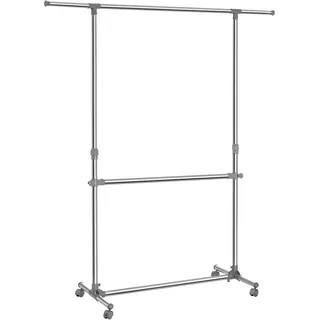 Songmics LLR401 Kleiderständer 101,0-166,0 x 113,0-180,0 grau