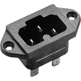 Martin Kaiser Kaiser 771/48/sw/C Heißgeräte-Steckverbinder 771 Stecker, Einbau vertikal Gesamtpolzahl: 2 + PE 10