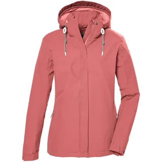 KILLTEC Damen Funktionsjacke wasserdicht/Outdoorjacke mit abzippbarer Kapuze KOS 61 WMN JCKT, hell sienna rot, 48, 42858-000