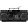 Kassettenrecorder Retro Ghettoblaster mit CD-Player 80er groß USB SD CD Kassetten MC DAB Radio Teleskopantenne Bluetooth Kassettendeck Aufnahmefunktion