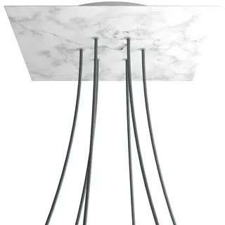 Creative Cables Kroq406f105 Xxl Rose-one Square Carrara Marmor Rosen-set - Multicolor - 400 mm