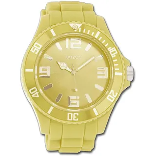 Oozoo Unisex Armbanduhr Vintage Series Analog Silikon gelb UOC4335A