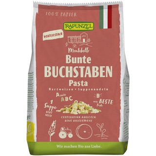 RAPUNZEL Buchstaben Suppennudeln Semola bunt bio