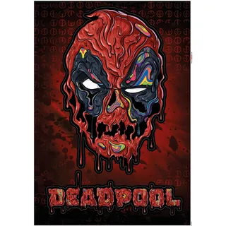 KOMAR Deko-Sticker Deadpool Meltpool 50 x 70 cm