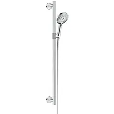 hansgrohe Raindance Select S Brauseset 120 3jet EcoSmart mit Brausestange 90 cm, 26323, Farbe: Weiß / Chrom