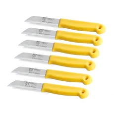 Schälmesser Set aus Solingen Gemüsemesser Allzweckmesser Obstmesser Made in Germany Messer Universal Küchenmesser Edelstahl Rostfrei zum Schneiden von Obst, Gemüse und Fisch (6, Kurz)