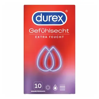 DUREX Gefühlsecht Extra Feucht, 10