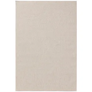 benuta Outdoorteppich Iowa Cream 80x150 cm , Creme , Kunststoff , Uni , Rechteckig , 80x150 cm , Oeko-Tex® Standard 100, Made in Turkey , wasserabweisend , Teppiche und Böden, Teppiche, Outdoorteppiche