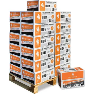 Heizfuxx Nestro M Holzbriketts Hartholz im Karton 12kg x 25 Karton 300kg Palette