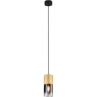 Trio Robin 1-flg. 30 cm rauchfarbig Metall Messing matt