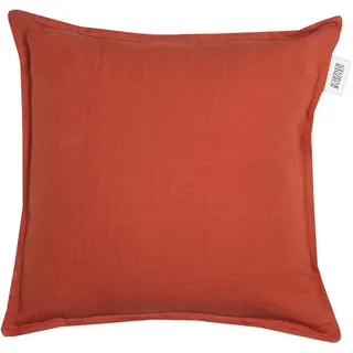 SCHÖNER WOHNEN-Kollektion Kissenbezug »Lino« aus hochwertigem, natürlichem Materialmix, rot