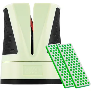 DMT SimpleSharp Mint Bundle Fein & Extrafein | Diamant Messerschärfer für rasiermesserscharfe Klingen mit perfektem Schleifwinkel | Schärft Messer beidseitig mit extraharten Diamant-Steinen