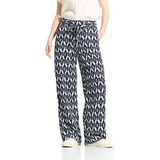 CECIL Damen B377518 Hose mit Print, Vanilla White, M / 30L