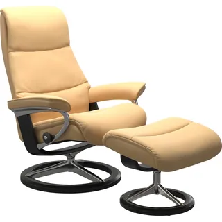 Stressless® Fußhocker »View«, mit Signature Base,Gestell Schwarz, gelb