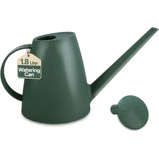 Gießkanne Indoor 1,8L - Perfektes Gartenwerkzeug zum Gießen von Zimmerpflanzen - 33.0 x 17.0 cm - Mini Gießkannen - Grün - Zuvo