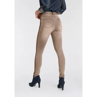 Arizona Skinny-fit-Jeans »Ultra Stretch«, High Waist mit seitlichem Streifen Arizona beige 36