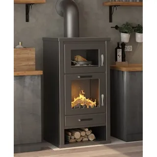 Deluxe F mit Backfach schwarz 11 kW