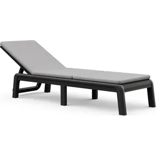 Keter Sonnenliege mit Auflage Mallorca Jutestruktur Anthrazit