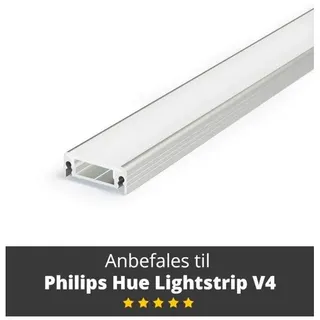 Light Solutions Aluminium list - Model S for Philips Hue og WiZ - 1 metre