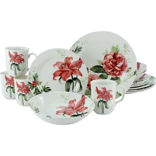 CreaTable Rosemary Kombiservice 16-tlg. Rosen/Blumendekor