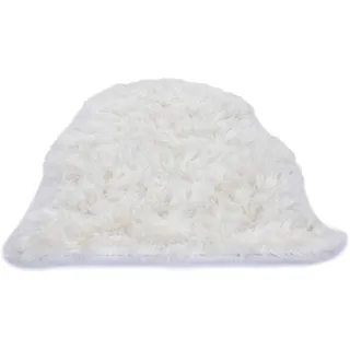 Gino Falcone Fellteppich »Mia« fellförmig 75 mm Höhe Kunstfell, Hochflor - besonders weich durch Microfaser, weiß