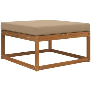 vidaXL Sofakissen für draußen Polyester Taupe 80 x 80 x 8 cm
