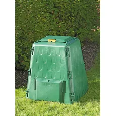 Juwel Thermokomposter AEROQUICK 290 (Nutzinhalt 290 l, für Garten- / Küchenabfälle, Komposter aus UV-stabilen Recyclingkunststoff, konische Form, mit 2 Entnahmeklappen, Deckel mit Windsicherung) 20872
