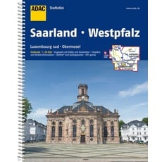 ADAC StadtAtlas Saarland mit Idar-Oberstein, Kaiserslautern, Luxembourg