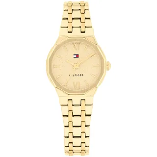 Tommy Hilfiger Uhr mit DREI-Zeiger-Quarzwerk Goldfarben mit Goldfarben Edelstahlarmband - 1782886