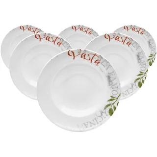 VAN WELL Pastateller Famosa ø 27 cm bunt 6er Set