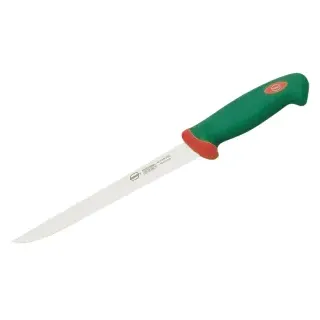 Sanelli Filetiermesser, Klingenlänge 22 cm, Küchenmesser mit besonders scharfer Edelstahlklinge, Farbe: grün