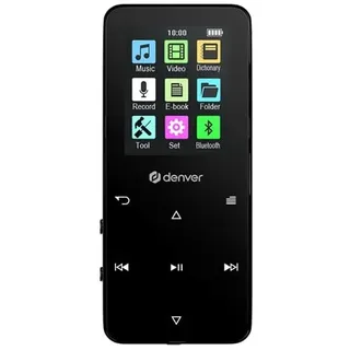 DENVER MP-1830B BLACK - MP4 media player with built-in bluetooth and rechargeable battery - MP3 Spieler 4 GB