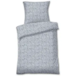 Dyckhoff Tessa unifarben Silber 135 x 200 cm + 2 x 80 x 80 cm