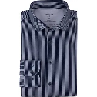 OLYMP Businesshemd »24/7 - Level 5« fein gestreift, blau