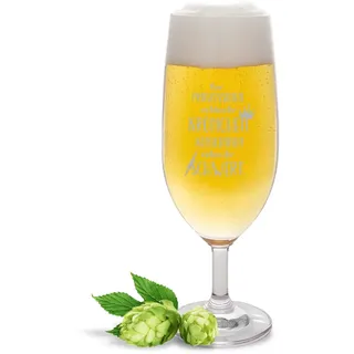 JUNIWORDS Biertulpe mit Gravur, Nur Prinzessinnen richten ihr Krönchen. Königinnen ziehen ihr Schwert, Bierglas (1005051)