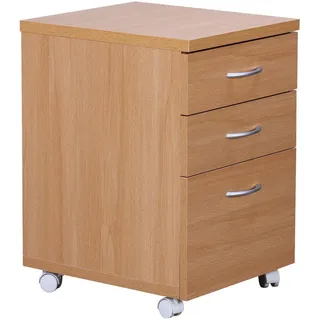 Wohnling Kilian Rollcontainer 40 x 60 x 45 cm braun